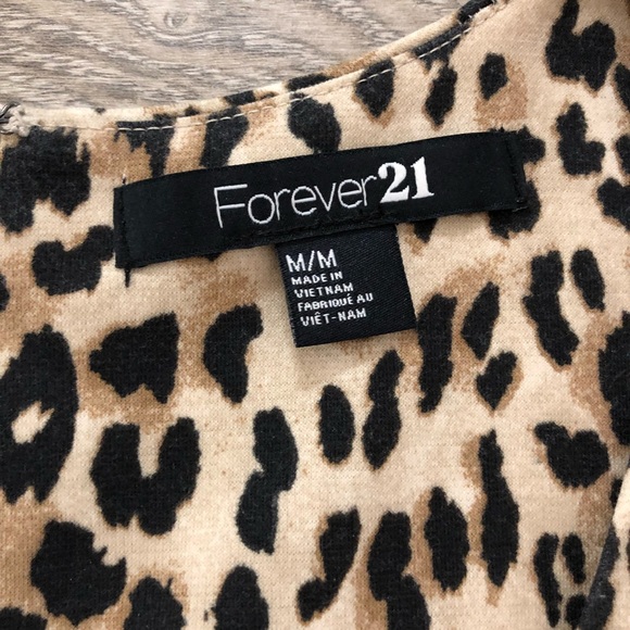 FOREVER 21 leopard print dress size medium - Picture 4 of 7
